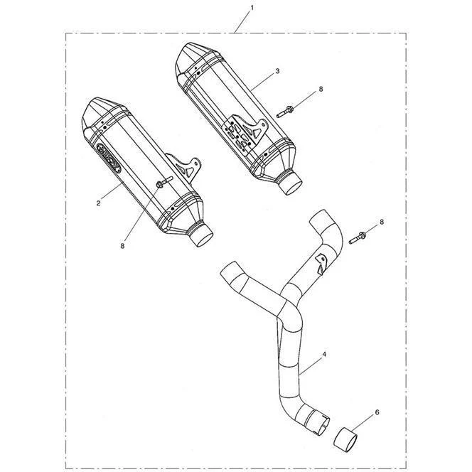 Triumph Arrow Slip On Silencers A9600773 - Image 2