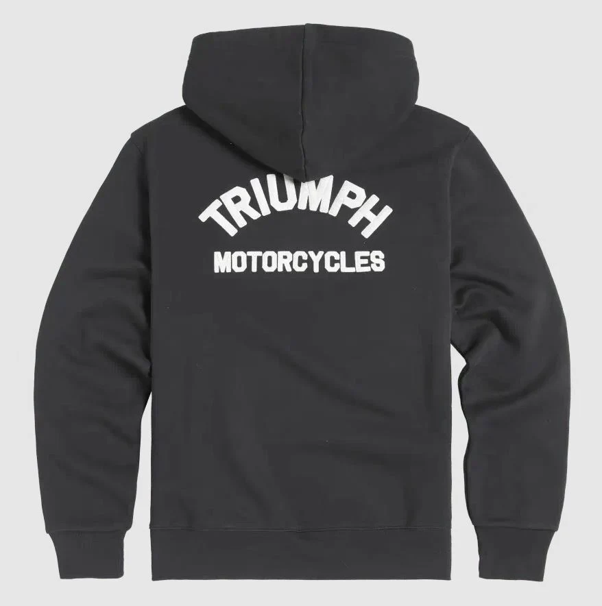 Triumph Dolan Zip Up Hoodie Black - Image 2