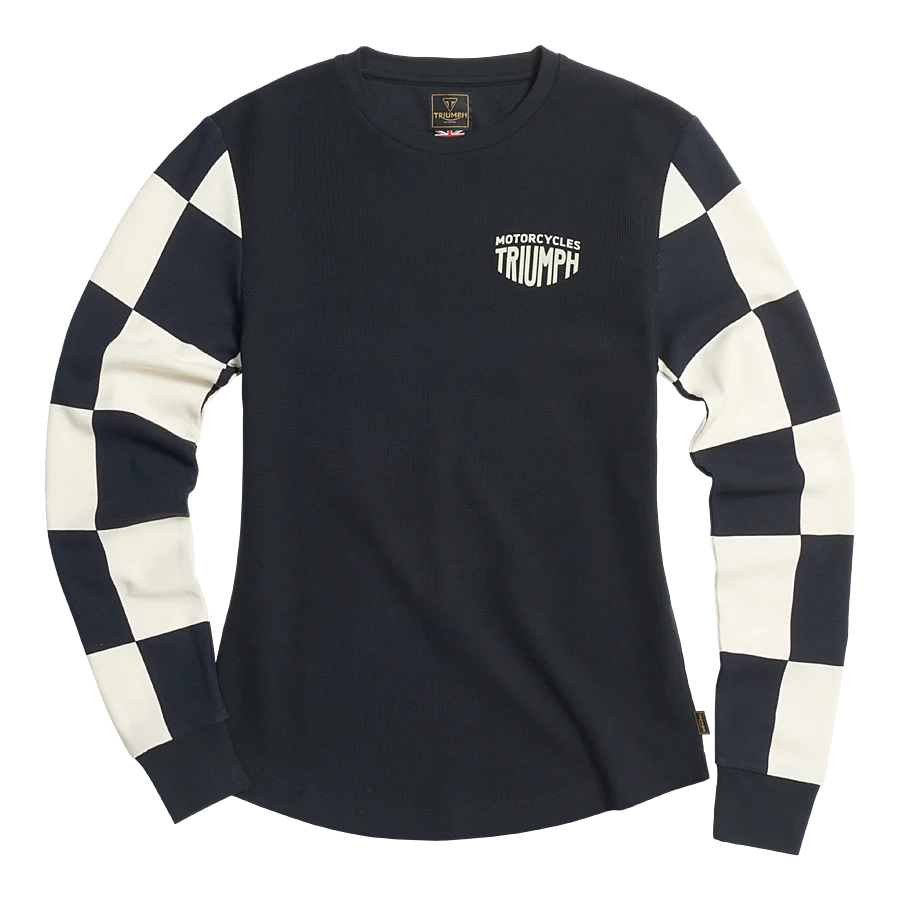 Triumph Ladies Nikki Black & Bone Long Sleeved Top