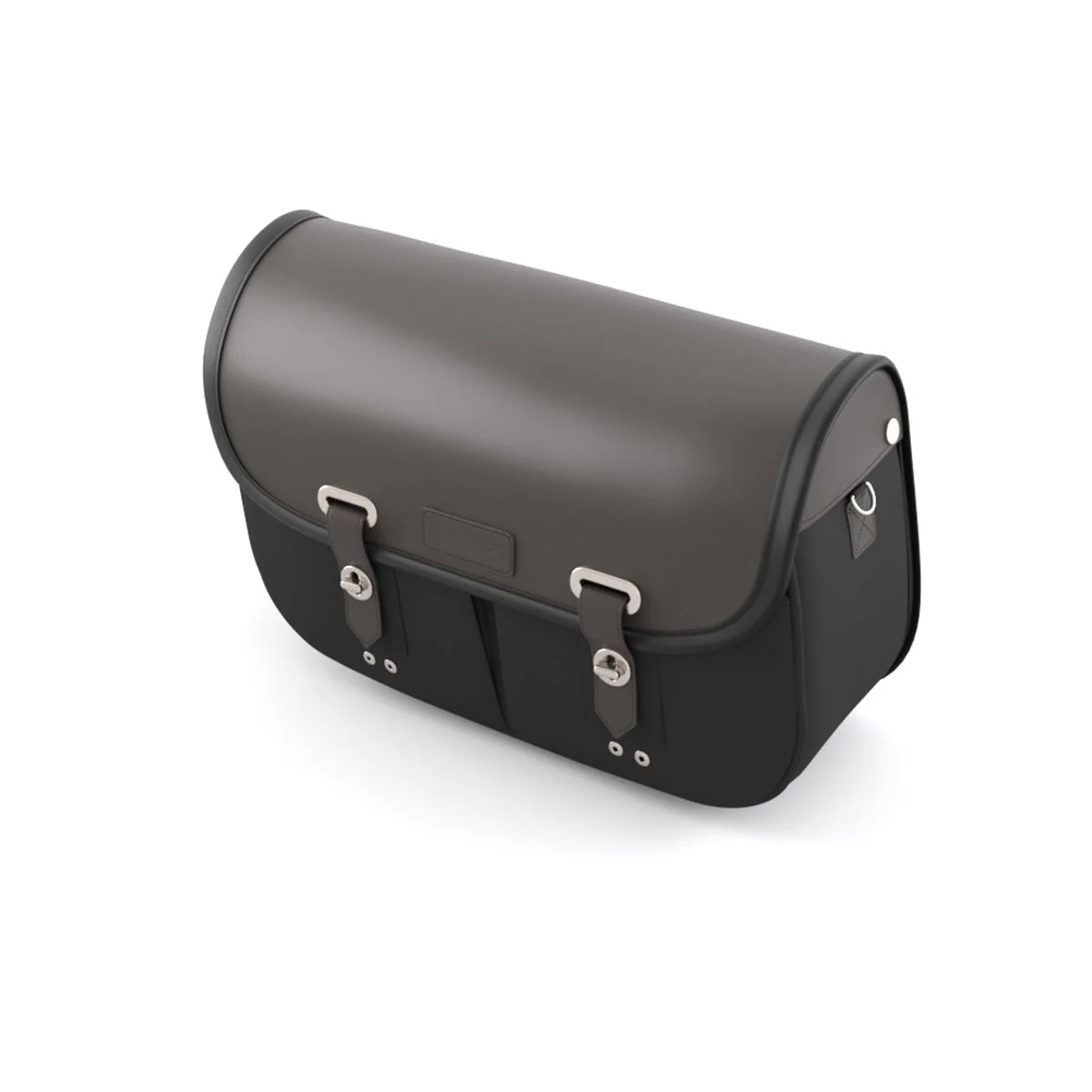 Triumph LH Black Waxed Cotton Pannier A9518291