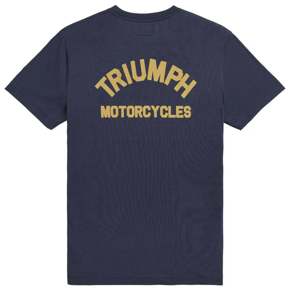 Triumph Mens Ditchling T Shirt - Navy - Image 2