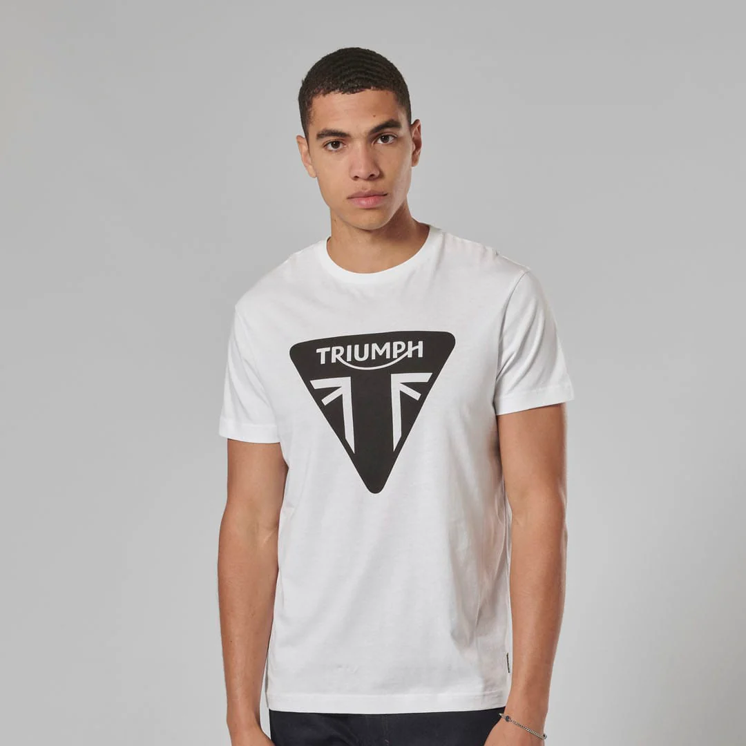 Triumph Mens Helston T Shirt - White - Image 3