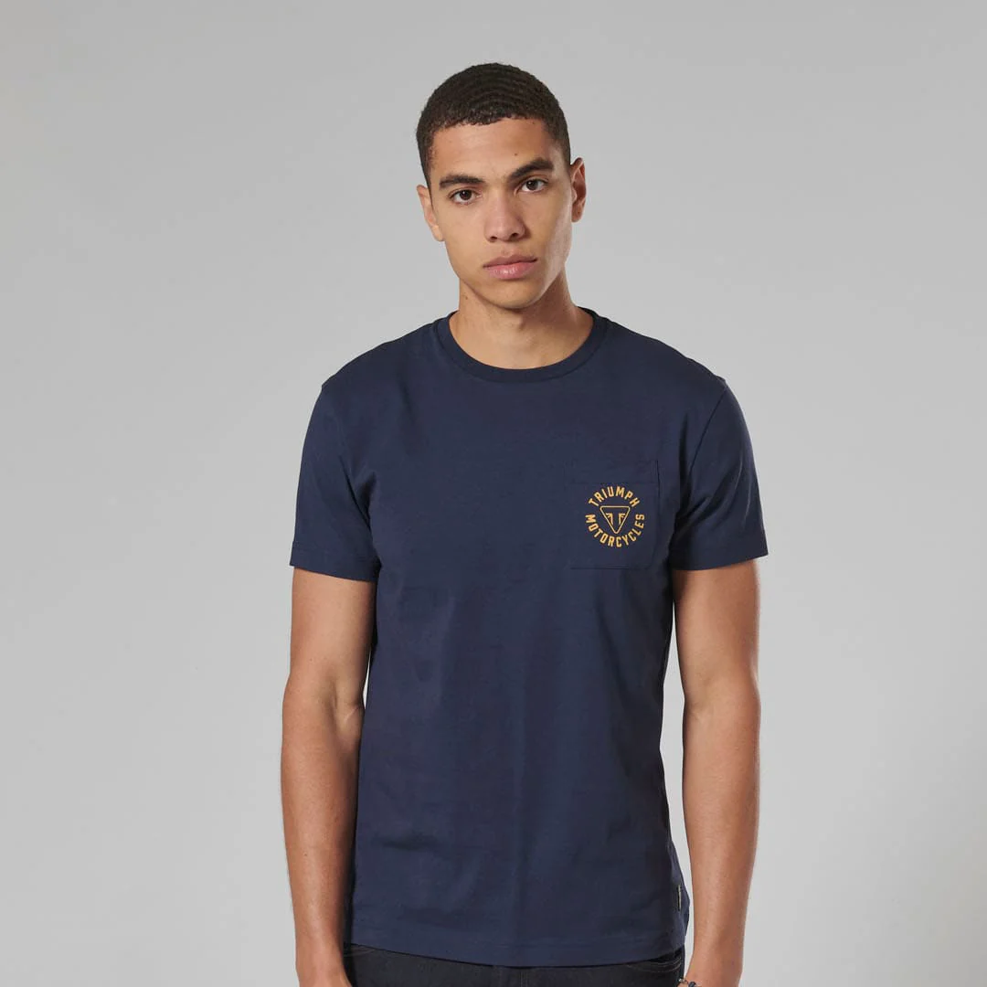 Triumph Mens Newlyn T Shirt - Navy - Image 5