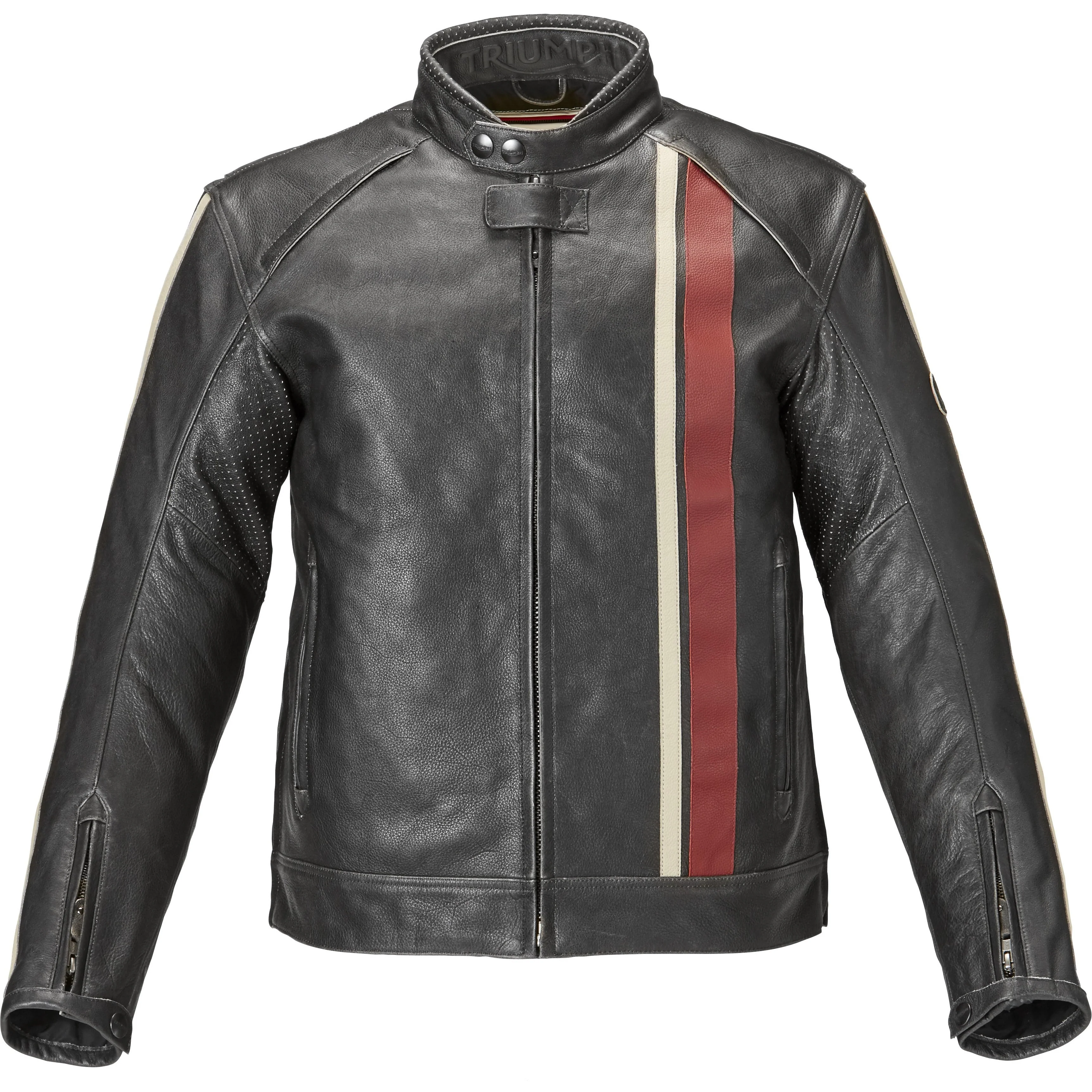 Triumph Mens Raven II Leather Jacket - Image 3