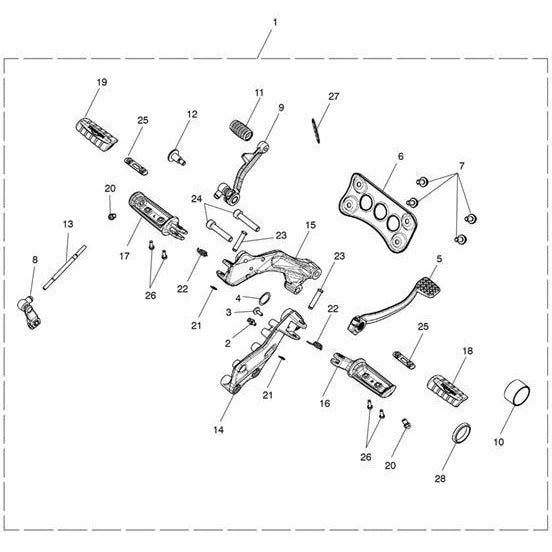 Triumph Mid Controls Kit A9770116